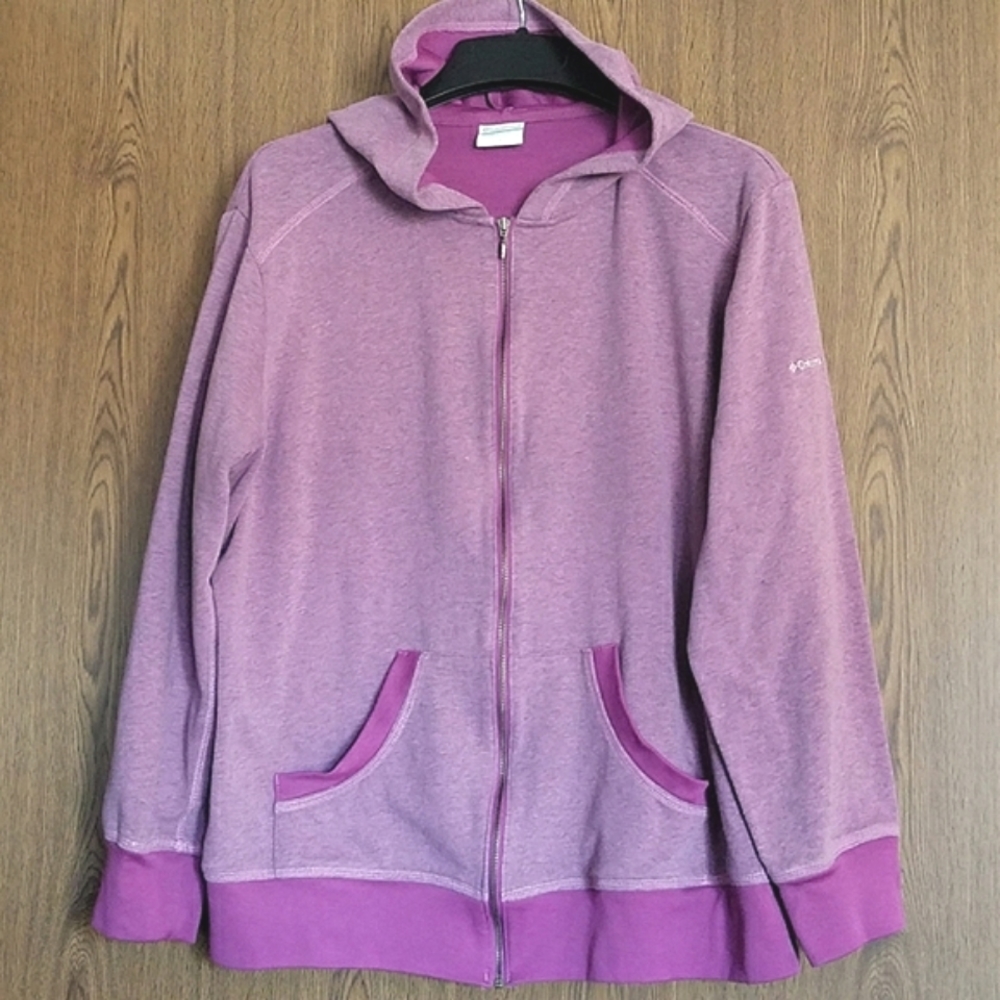 Columbia Purple Sweatshirt Hoodie 1X